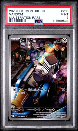 Varoom 206/197 Illustration Rare Obf En-obsidian Flames Pokemon PSA 9 - Image 1