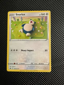 Pokemon TCG Pokemon Snorlax Snorlax Rare Regular - Image 1