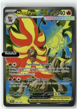Mega Pyroar ex - 099/086 [Pokemon CRI - 099/086] Holofoil - Image 2