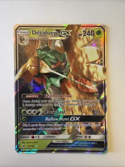 Pokemon Decidueye GX 12/149 Holo Ultra Rare Sun & Moon TCG - Image 1