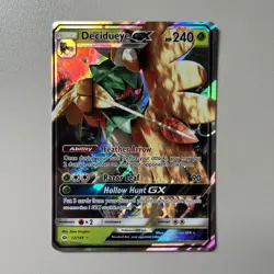 Pokemon TCG Decidueye GX Sun & Moon 12/149 Holo Ultra Rare - Image 1