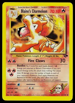 Pokemon Card - Blaine's Charmeleon Gym Challenge 31/132 - Image 1