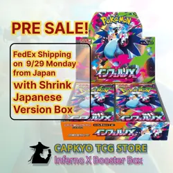 PreSale Pokemon Card TCG Inferno X 1Box With Shrink Japanese Booster Box from JP - Image 1
