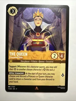 The Queen - Conceited Ruler 1/204 Fabled Regular 2025 Disney Lorcana Card NM - Image 1