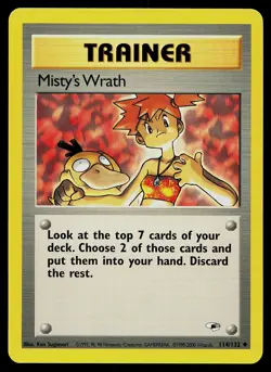 Pokemon Card - Misty's Wrath Gym Heroes 114/132 Uncommon - Image 1