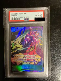 PSA 10 Yamato OP01-121 SEC ALT ART 2022 ONE PIECE CARD GAME JAPANESE - Image 1