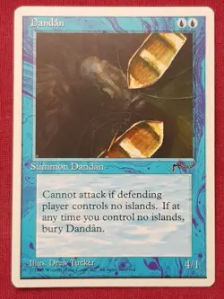 Magic The Gathering CHRONICLES DANDAN blue card MTG - Image 1