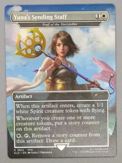 MTG x FINAL FANTASY SECRET LAIR - YUNA'S SENDING STAFF #1863 NON-FOIL - Image 1