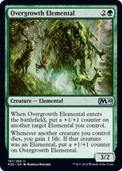 x4 Overgrowth Elemental - Core Set 2020 (M20) - NM - MTG - Image 1