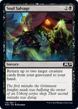 x4 Soul Salvage - Core Set 2020 (M20) - NM - MTG - Image 1