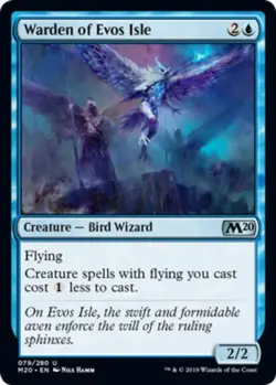x4 Warden of Evos Isle - Core Set 2020 (M20) - NM - MTG - Image 1