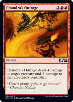x4 Chandra's Outrage - Core Set 2020 (M20) - NM - MTG - Image 1