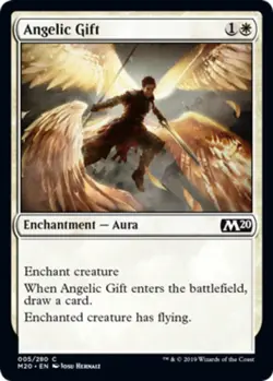 x4 Angelic Gift - Core Set 2020 (M20) - NM - MTG - Image 1