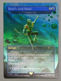MTG x FINAL FANTASY SECRET LAIR - HOPE'S AERO MAGIC #1869 RAINBOW FOIL - Image 1