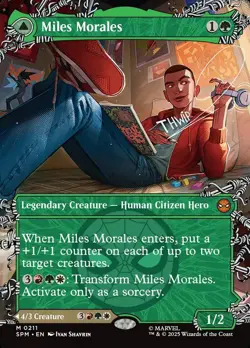 MTG Miles Morales // Ultimate Spider-Man Borderless ** Marvel's Spider-Man ** En - Image 1
