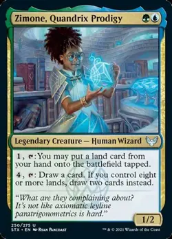 Zimone, Quandrix Prodigy -Foil Light Play MTG Strixhaven - Image 1