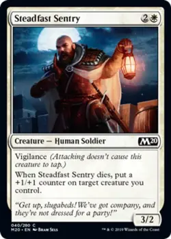 x1 Steadfast Sentry - Core Set 2020 (M20) - NM - MTG - Image 1