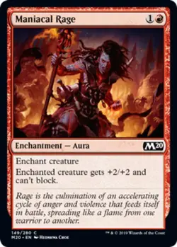 x1 Maniacal Rage - Core Set 2020 (M20) - NM - MTG - Image 1