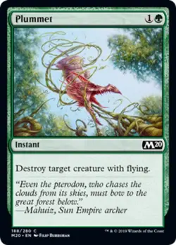 x1 Plummet - Core Set 2020 (M20) - NM - MTG - Image 1