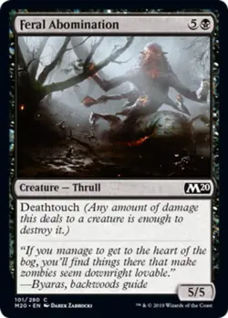 x1 Feral Abomination - Core Set 2020 (M20) - NM - MTG - Image 1