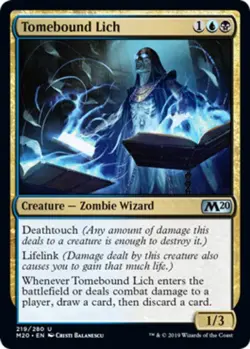 x1 Tomebound Lich - Core Set 2020 (M20) - NM - MTG - Image 1