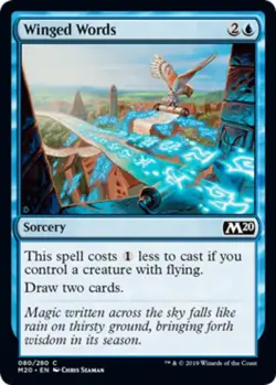 x1 Winged Words - Core Set 2020 (M20) - NM - MTG - Image 1
