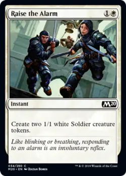 x1 Raise the Alarm - Core Set 2020 (M20) - NM - MTG - Image 1