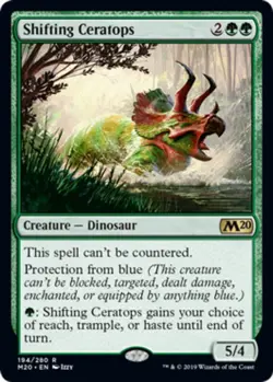 x1 Shifting Ceratops - Core Set 2020 (M20) - NM - MTG - Image 1