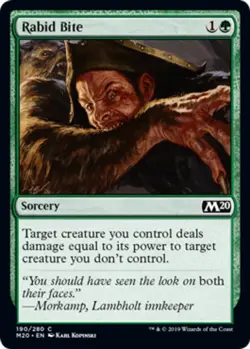 x1 Rabid Bite - Core Set 2020 (M20) - NM - MTG - Image 1