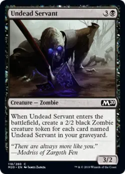 x1 Undead Servant - Core Set 2020 (M20) - NM - MTG - Image 1