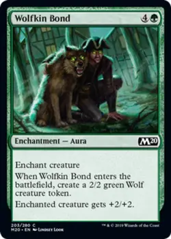 x1 Wolfkin Bond - Core Set 2020 (M20) - NM - MTG - Image 1