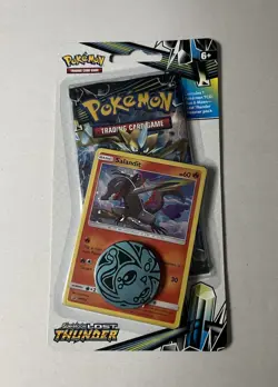 Pokemon Sun & Moon Lost Thunder Single Checklane Pack Blister (Salandit) - Image 1