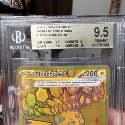 Pikachu ex 179/131 Pokemon Prismatic Evolutions Bgs 9.5 (PSA 10) Gem Mint - Image 5