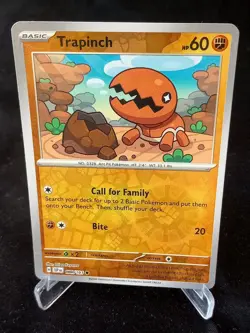 Pokemon Trapinch #104 Reverse Holo Pokemon Surging Sparks - Near Mint/Mint - Image 1