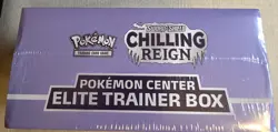 Pokemon TCG Sword & Shield Chilling Reign POKEMON CENTER ETB! FACTORY SEALED! - Image 2