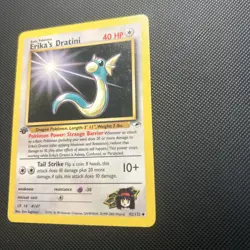 2000 Pokemon Gym Heroes 1st Edition Erika's Dratini #42/132 - Image 2