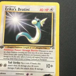 2000 Pokemon Gym Heroes 1st Edition Erika's Dratini #42/132 - Image 5