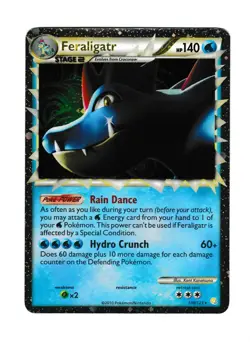 Feraligatr 108/123 Prime HeartGold & SoulSilver Holo LP-MP English Pokemon TCG - Image 3