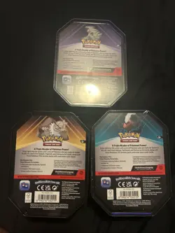 Triple Whammy Collector Tins Pokemon Lot Of 3 (Complete Tin Set) SEALED NEW - Image 2