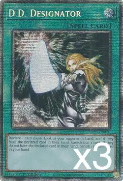 3X Yugioh D.D. Designator MP25-EN020 Starlight Rare 1st Edition NM - Image 1