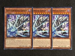 3x YuGiOh! - Geistgrinder Golem MP25-EN301 Common 1st Edition Near Mint - Image 1