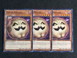 3x YuGiOh! - Mystic Potato MP25-EN339 Common 1st Edition Near Mint - Image 1