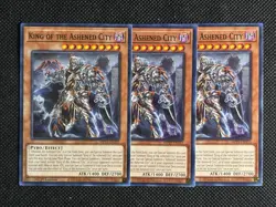 3x YuGiOh! - King of the Ashened City MP25-EN333 Common 1st Edition Near Mint - Image 1