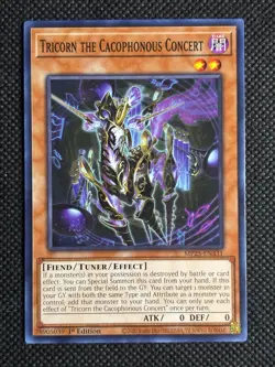 3x YuGiOh! - Tricorn the Cacophonous Concert MP25-EN331 Common 1st Edition NM - Image 2