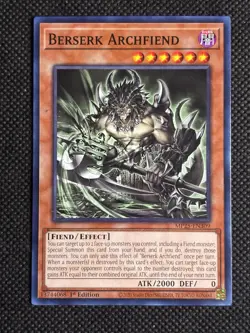 3x YuGiOh! - Berserk Archfiend MP25-EN309 Common 1st Edition Near Mint - Image 2