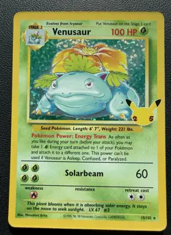 Venusaur (15/102) Celebrations 25th Anniversary Holo Pokemon Card NM - Image 1