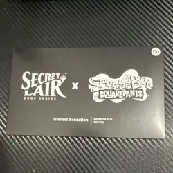MTG Secret Lair x SpongeBob Internet Sensation Rainbow Foil 6-Card Pack - Image 1