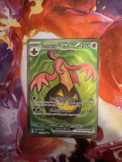 Pokemon Card - Gourgeist ex 102/086 Me04: Chaos Rising Holo Near Mint - Image 3