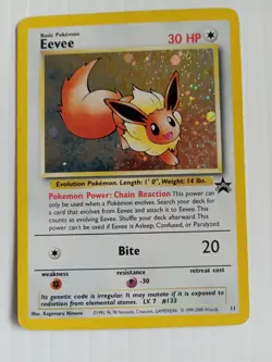 Eevee Holo Pokemon Card 11 Black Star Promo - Image 1
