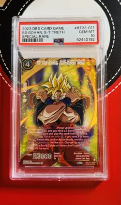 Dragon Ball Super Card Game SS GOHAN Self Taught Truth Special Rare BT23-011 - Image 1